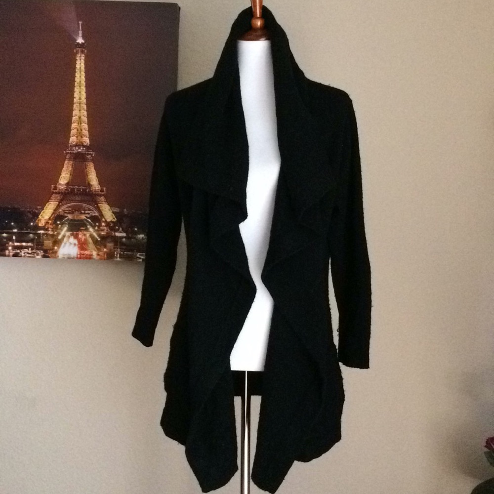 Theory Cashmere Wool Open Drape Cardigan sz L